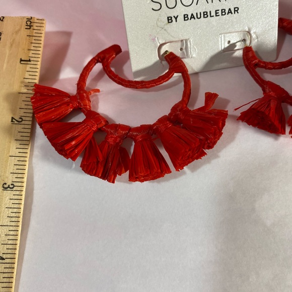 NWT SUGARFIX BY BAUBLEBAR EARRINGS RED - Picture 4 of 4